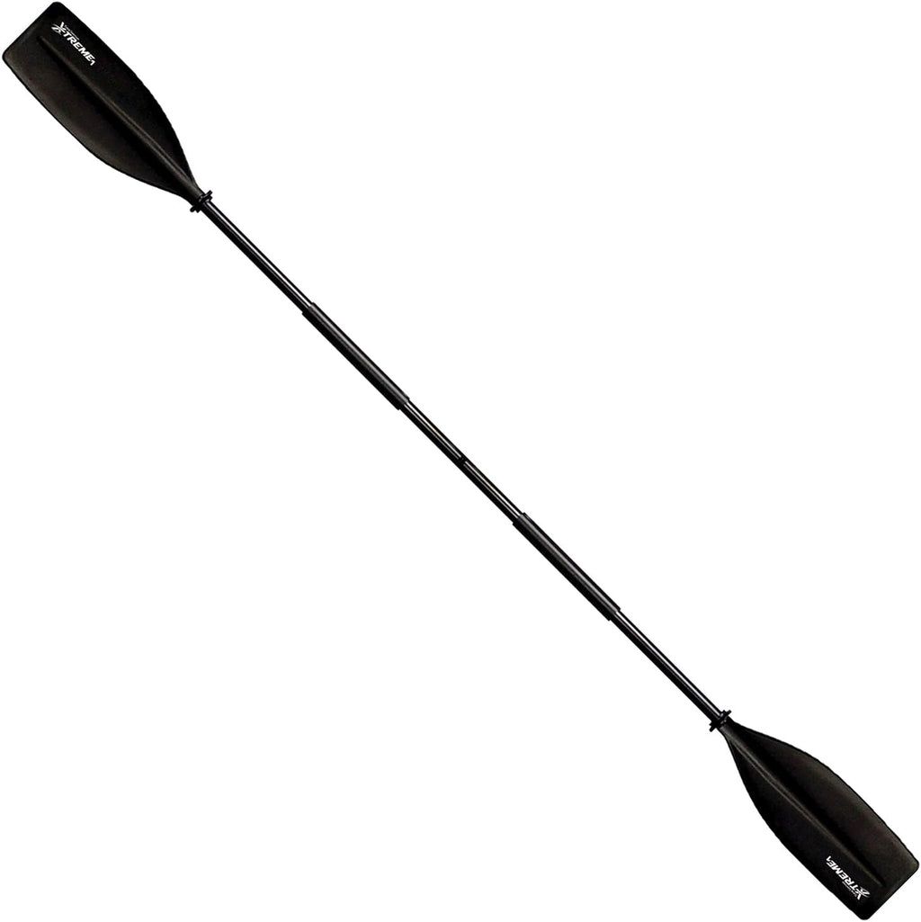 Xtreme 1 Kayak Paddle, Black - Molded Plastic Blades, 2-Piece Aluminum Construction - Great for Recreational, Sport, Sea, Whitewater & Fishing Kayaking