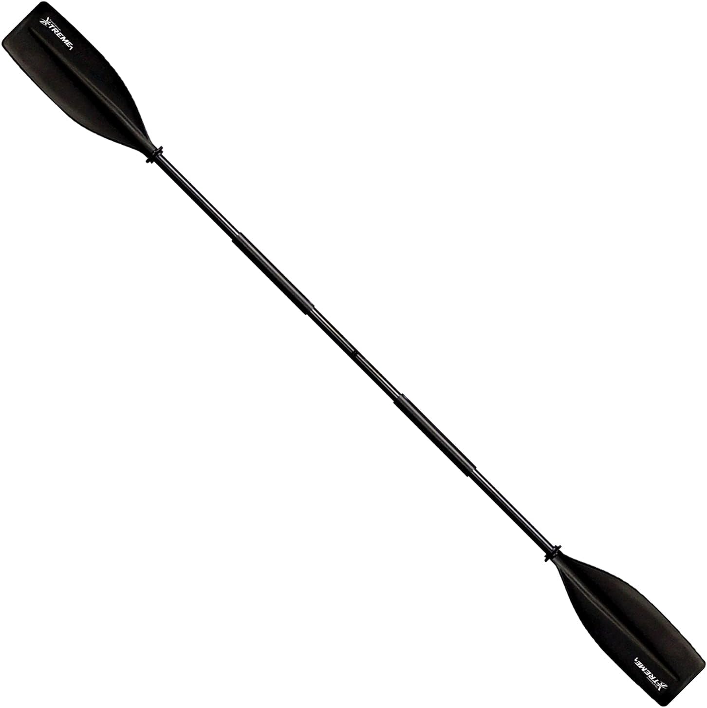 Xtreme 1 Kayak Paddle, Black - Molded Plastic Blades, 2-Piece Aluminum Construction - Great for Recreational, Sport, Sea, Whitewater & Fishing Kayaking