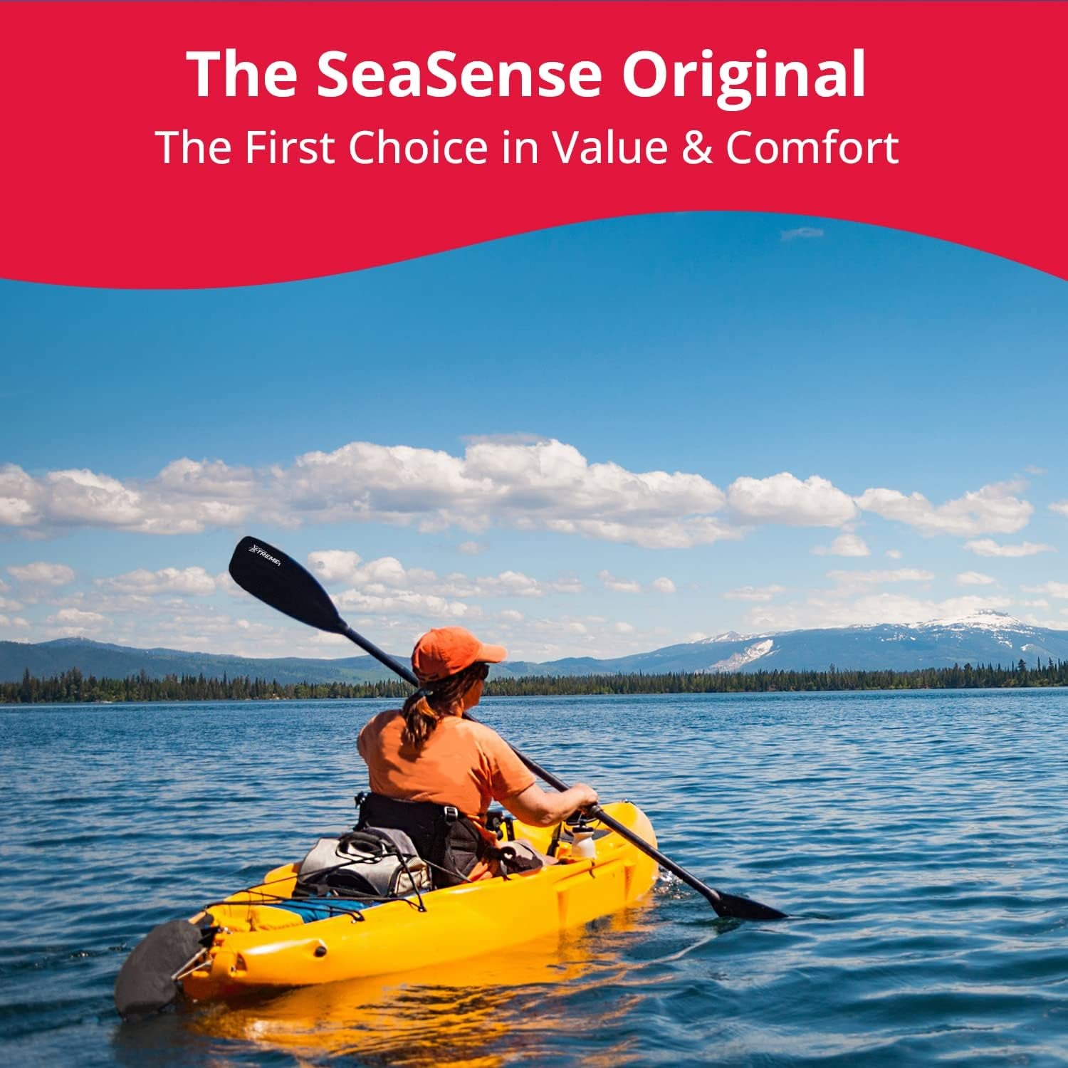 Xtreme 1 Kayak Paddle, Black - Molded Plastic Blades, 2-Piece Aluminum Construction - Great for Recreational, Sport, Sea, Whitewater & Fishing Kayaking